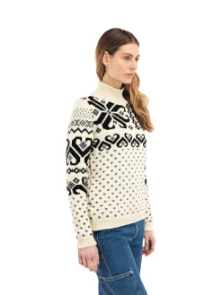 Dale of Norway Turtle-Neck^Fannaraki Women's Sweater Offwhite Black