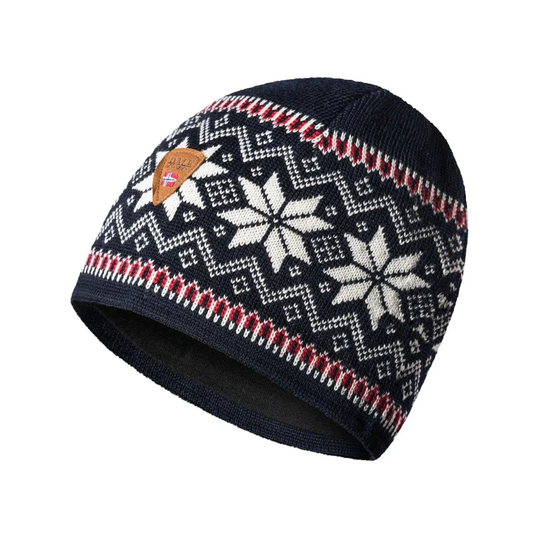 Dale of Norway Hats^Garmisch Hat - Merino Wool Navy Offwhite Red
