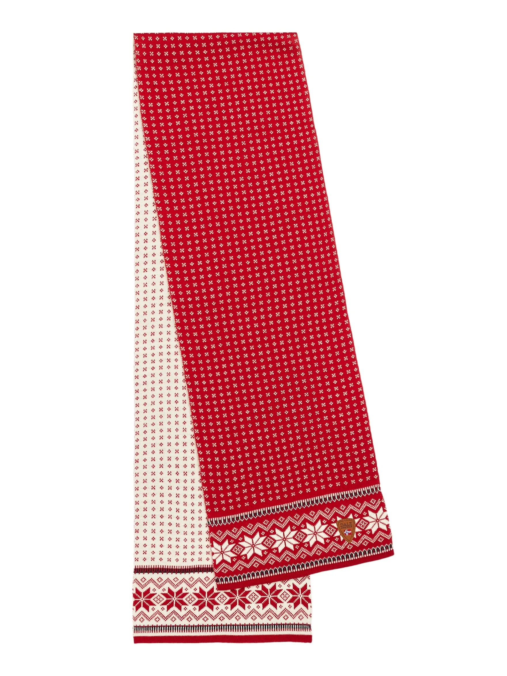 Dale of Norway Scarves^Garmisch Scarf - Merino Wool Red White Navy
