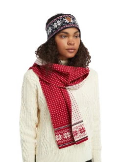 Dale of Norway Scarves^Garmisch Scarf - Merino Wool Red White Navy