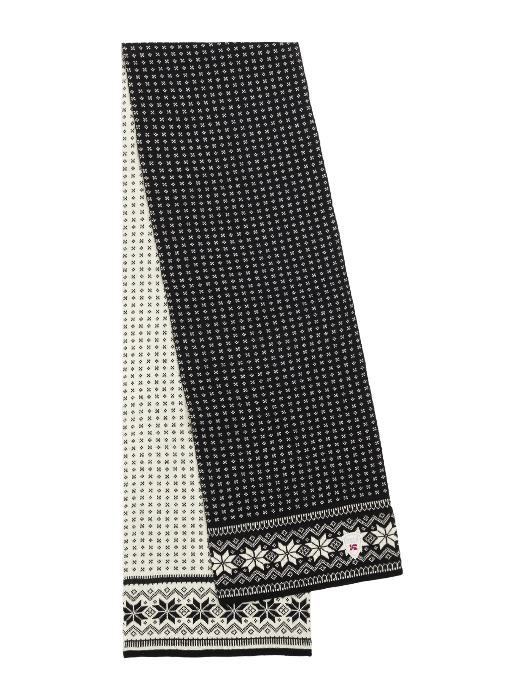 Dale of Norway Scarves^Garmisch Scarf - Merino Wool Black White