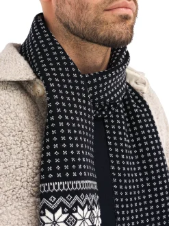 Dale of Norway Scarves^Garmisch Scarf - Merino Wool Black White