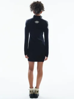 Dale of Norway See All^Geilo Woman's Dress - Merino Wool Black Offwhite