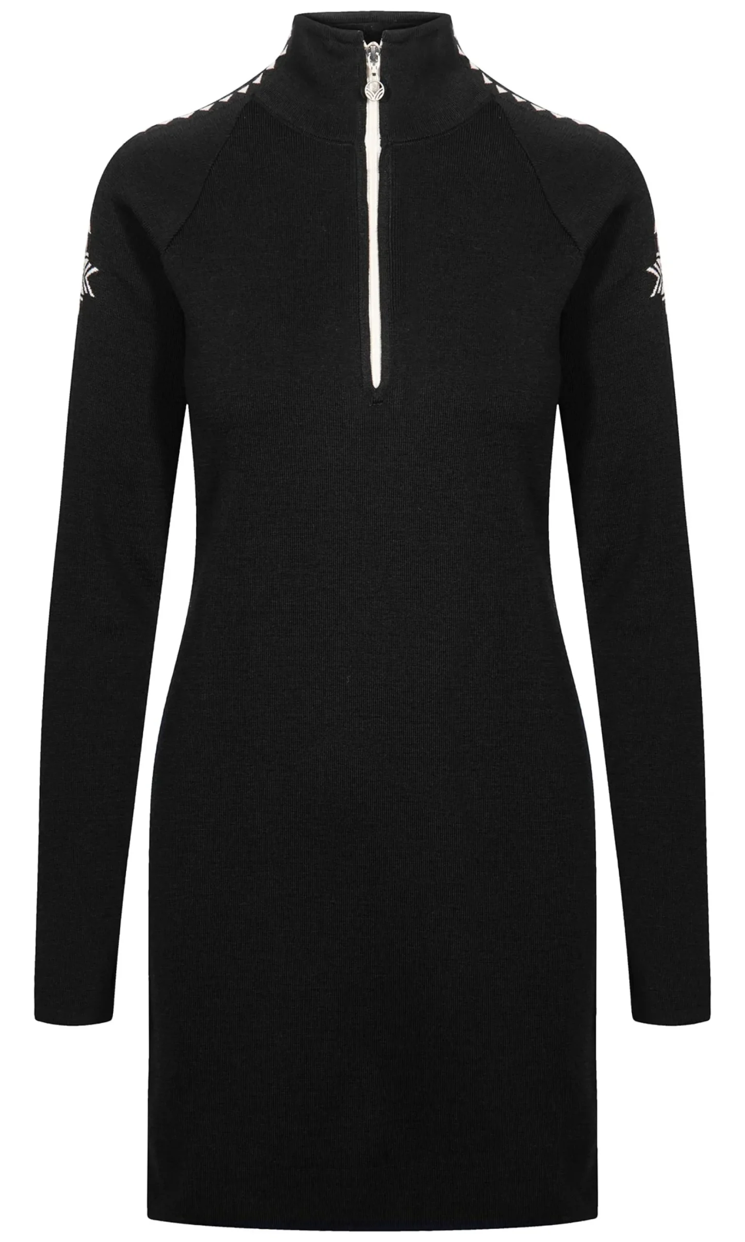 Dale of Norway See All^Geilo Woman's Dress - Merino Wool Black Offwhite