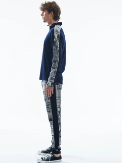 Dale of Norway Next-To-Skin^History Basic Men's Sweater - Superfine Merino Navy Offwhite