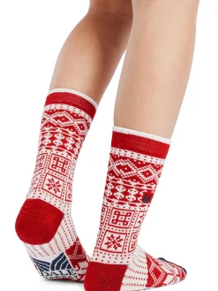 Dale of Norway Socks^History Wool Socks Raspberry Offwhite Navy