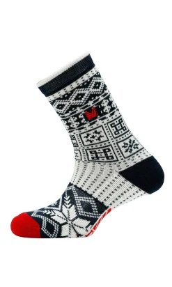 Dale of Norway Socks^History Wool Socks Navy Offwhite Raspberry
