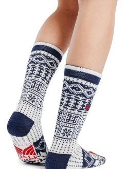 Dale of Norway Socks^History Wool Socks Navy Offwhite Raspberry