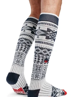 Dale of Norway Socks^History Wool Socks High Navy Offwhite Raspberry