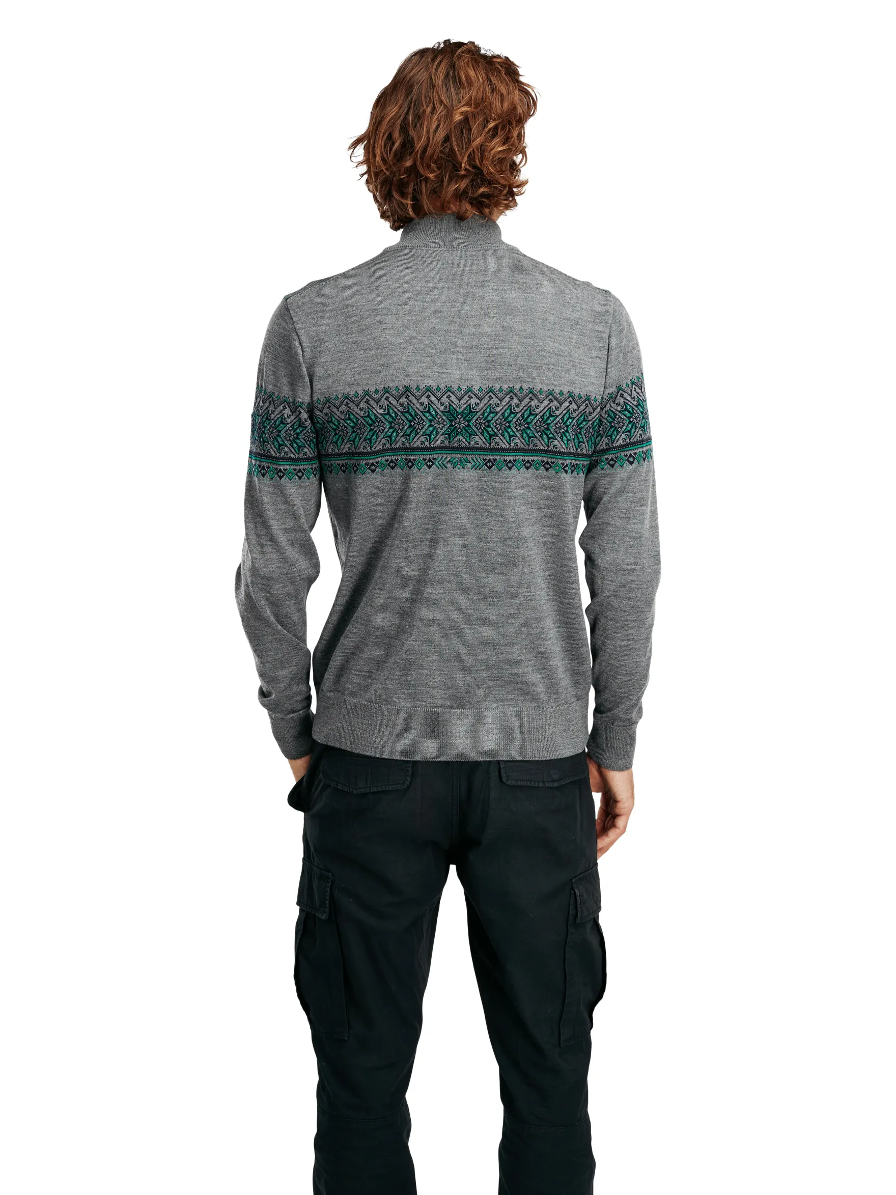Dale of Norway See All^Hovden Men's Jacket - Merino Wool Smoke Brightgreen