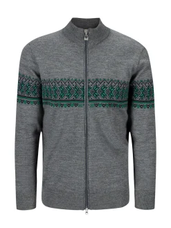 Dale of Norway See All^Hovden Men's Jacket - Merino Wool Smoke Brightgreen