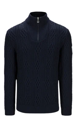 Dale of Norway Half-Zip^Hoven Men's Knit Sweater Navy