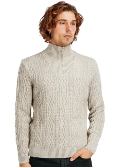 Dale of Norway Half-Zip^Hoven Men's Knit Sweater Sand
