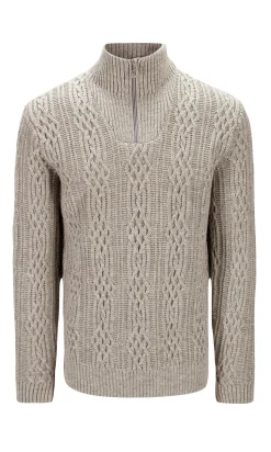 Dale of Norway Half-Zip^Hoven Men's Knit Sweater Sand