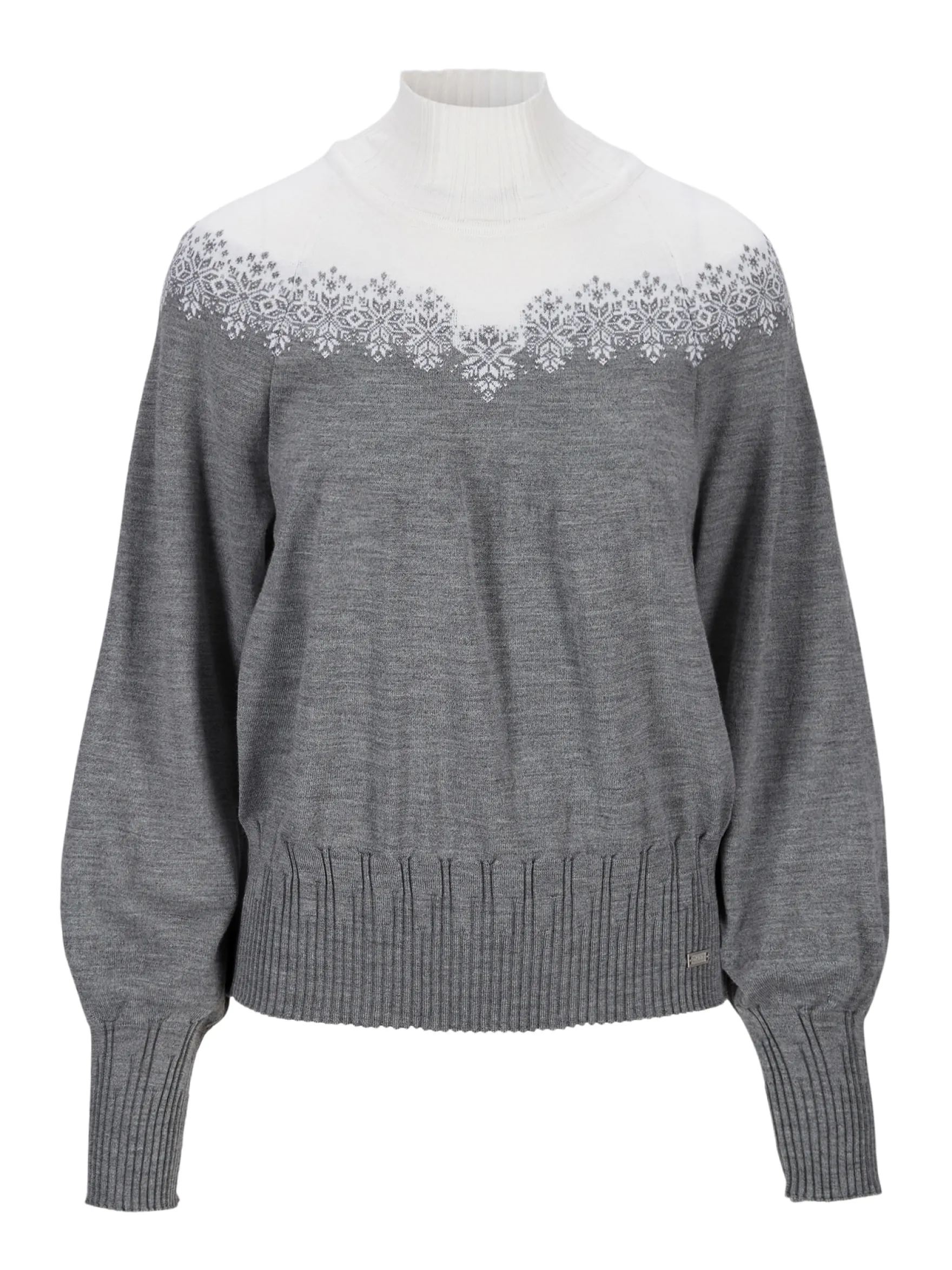 Dale of Norway Turtle-Neck^Isfrid Women's Merino Wool Sweater Grey