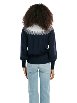 Dale of Norway Turtle-Neck^Isfrid Women's Merino Wool Sweater Marine