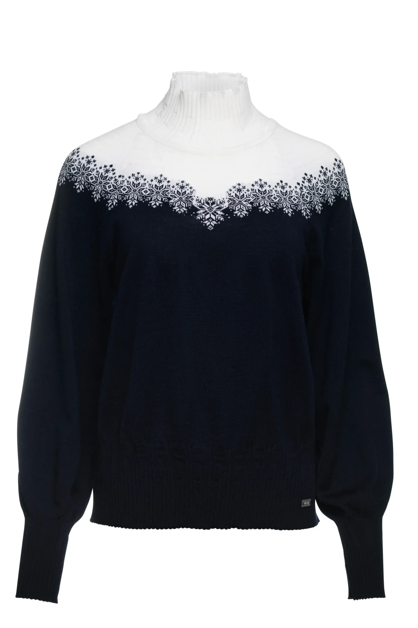 Dale of Norway Turtle-Neck^Isfrid Women's Merino Wool Sweater Marine