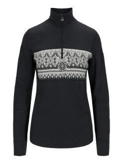Dale of Norway Next-To-Skin^Moritz Basic Women's Sweater - Superfine Merino Darkcharcoal Offwhite