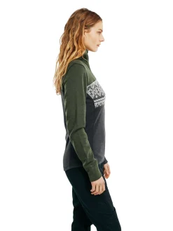 Dale of Norway Next-To-Skin^Moritz Basic Women's Sweater - Superfine Merino Darkgreen Darkcharcoal Offwhit