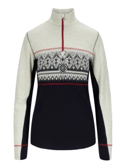 Dale of Norway Next-To-Skin^Moritz Basic Women's Sweater - Superfine Merino Navy White Raspberry