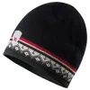 Dale of Norway Hats^Moritz Hat - Merino Wool Darkcharcoal Raspberry Offwhit