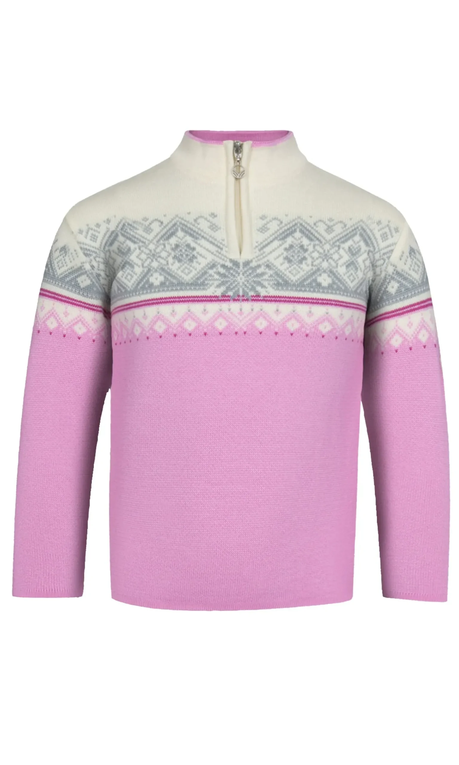Dale of Norway Sweater^Moritz Kids' Sweater - Merino Wool Pinkcandy Offwhite Fuchsiara