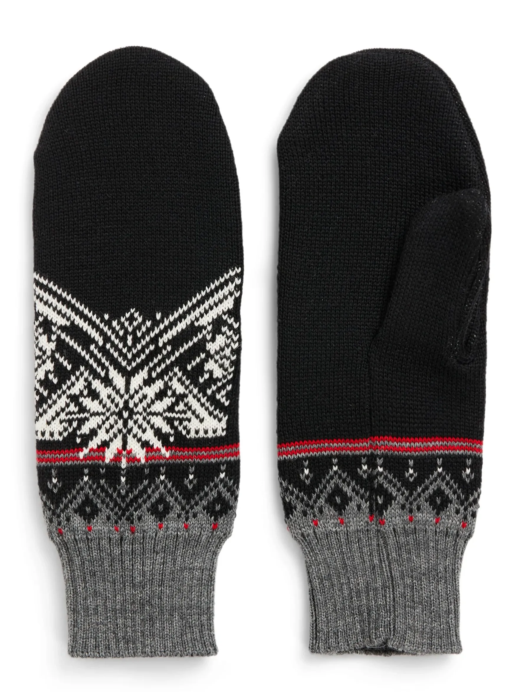 Dale of Norway Mittens^Moritz Unisex Merino Wool Mittens Black Smoke Offwhite