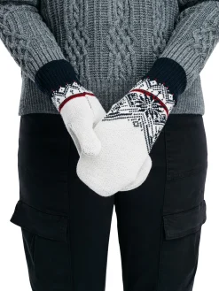 Dale of Norway Mittens^Moritz Unisex Merino Wool Mittens Off White Navy Raspberry