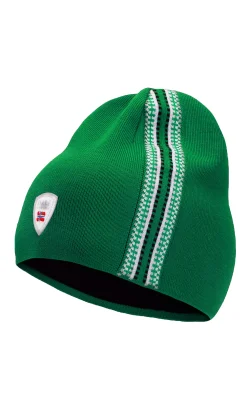 Dale of Norway Hats^Mount Olympus Unisex Merino Wool Hat Brightgreen Offwhite Navy