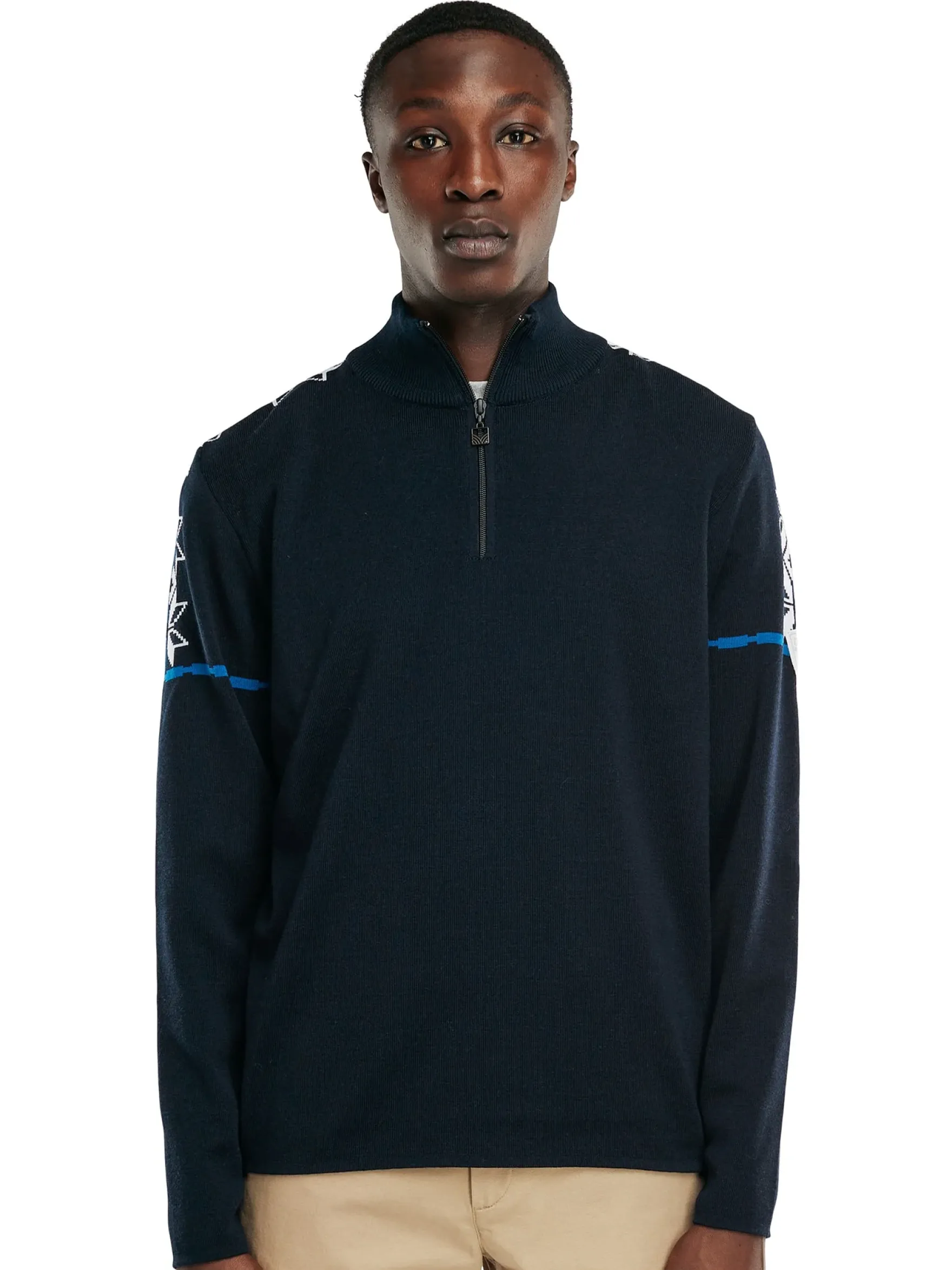 Dale of Norway Half-Zip^Mt. Blatind Men's Sweater - Merino Navy