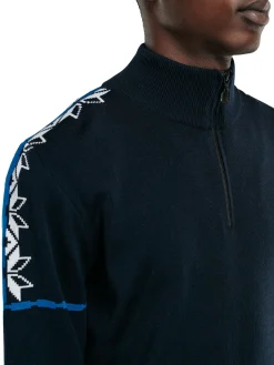 Dale of Norway Half-Zip^Mt. Blatind Men's Sweater - Merino Navy