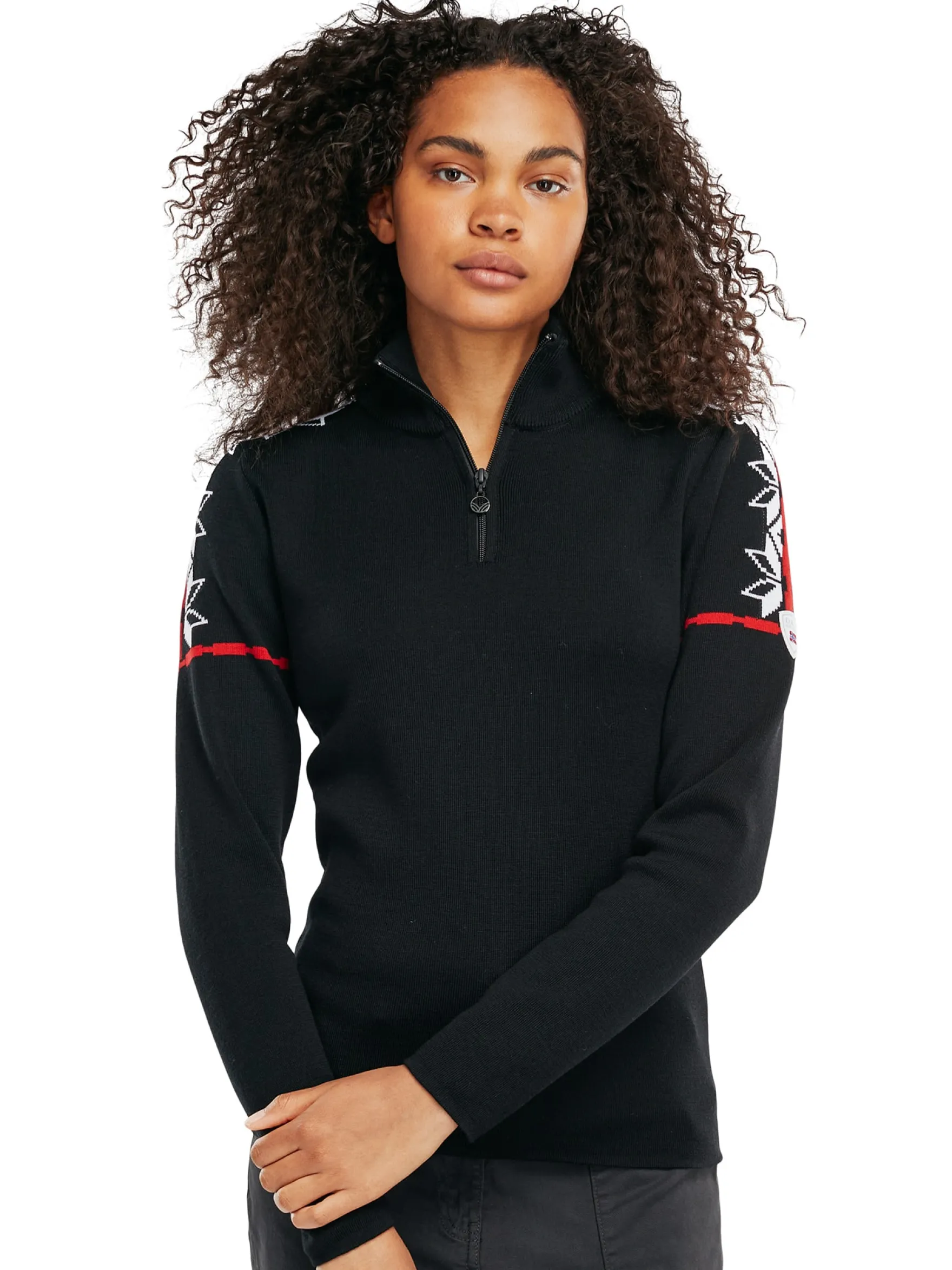 Dale of Norway Half-Zip^Mt. Blatind Women's Sweater - Merino Black