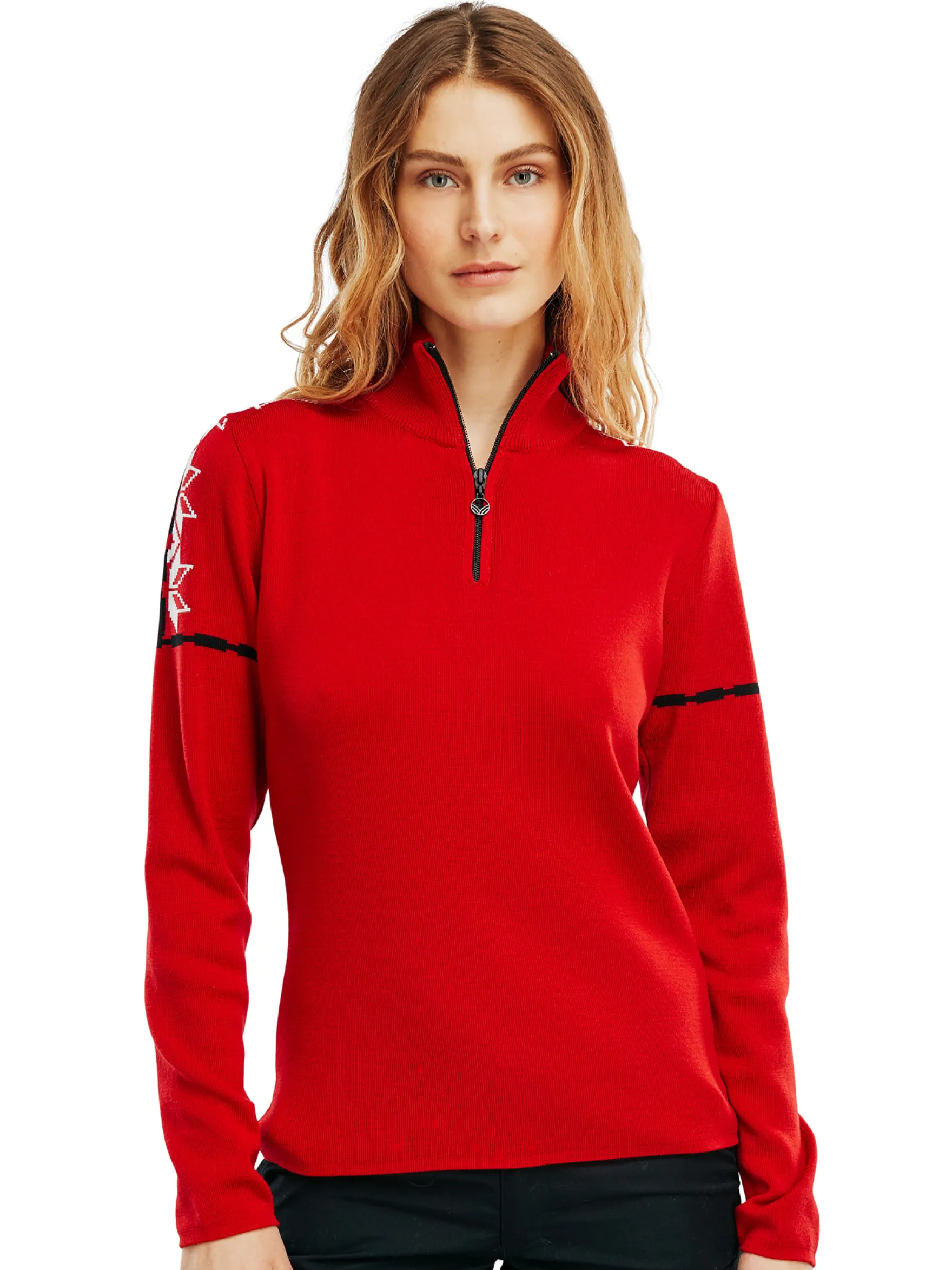 Dale of Norway Half-Zip^Mt. Blatind Women's Sweater - Merino Red