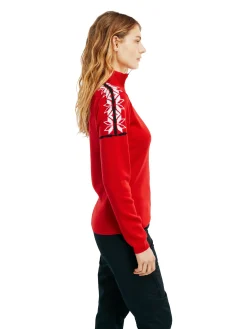 Dale of Norway Half-Zip^Mt. Blatind Women's Sweater - Merino Red