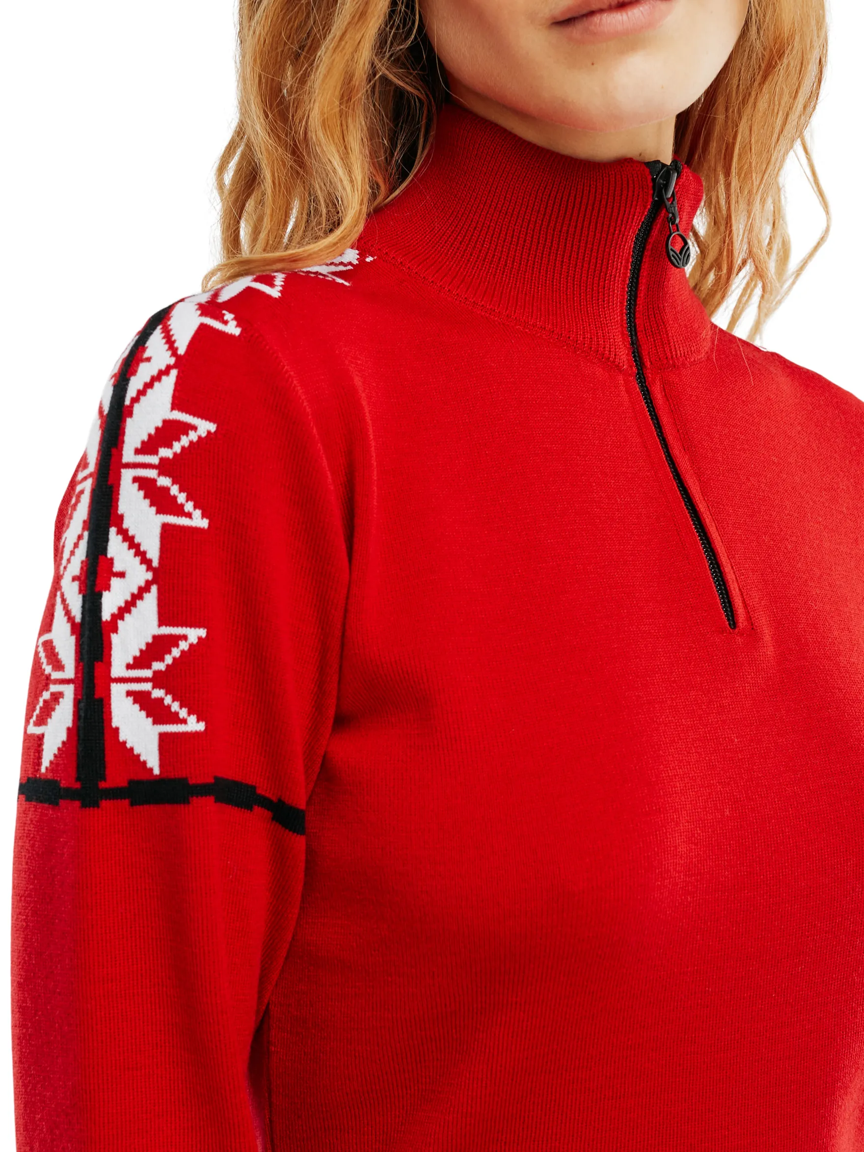 Dale of Norway Half-Zip^Mt. Blatind Women's Sweater - Merino Red