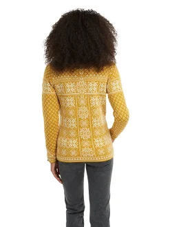 Dale of Norway Half-Zip^Peace Women's Knit Sweater Mustard