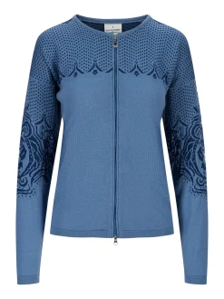Dale of Norway Short Jackets & Cardigans^Rosendal Women's Jacket Blueshadow Indigo Offwhite