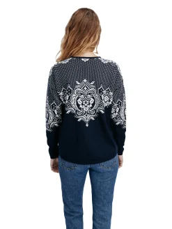 Dale of Norway Short Jackets & Cardigans^Rosendal Women's Jacket Navy Offwhite Ultramarine
