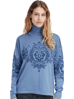 Dale of Norway Turtle-Neck^Rosendal Women's Sweater Blueshadow Indigo
