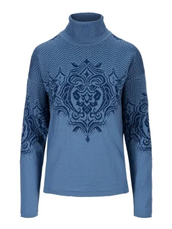 Dale of Norway Turtle-Neck^Rosendal Women's Sweater Blueshadow Indigo