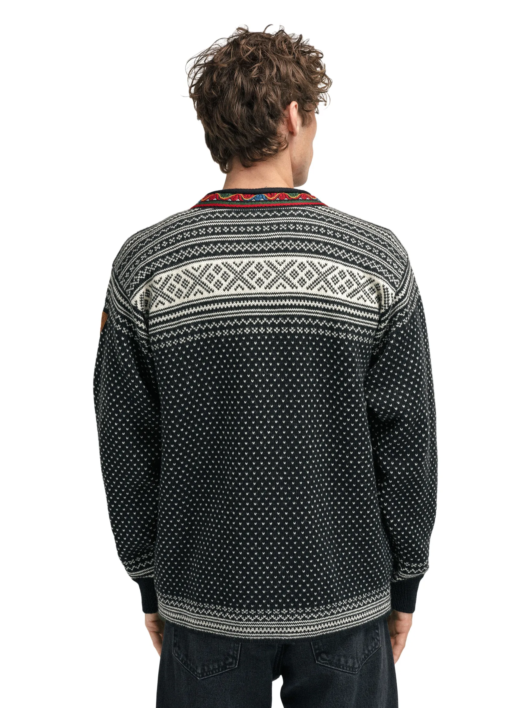 Dale of Norway Short Jackets & Cardigans^Setesdal Lusekofte Jacket - Norwegian Wool Black Offwhite