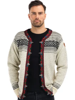 Dale of Norway Short Jackets & Cardigans^Setesdal Lusekofte Jacket - Norwegian Wool Offwhite Black