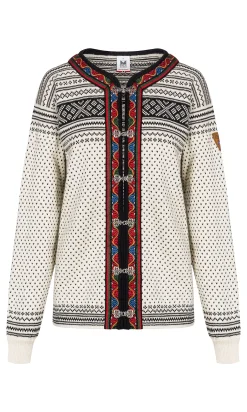 Dale of Norway Short Jackets & Cardigans^Setesdal Lusekofte Jacket - Norwegian Wool Offwhite Black