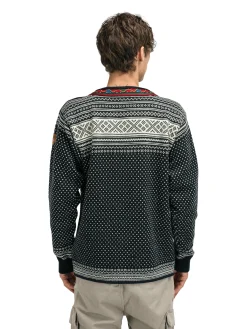 Dale of Norway Half-Zip^Setesdal Sweater - Norwegian Wool Black Offwhite