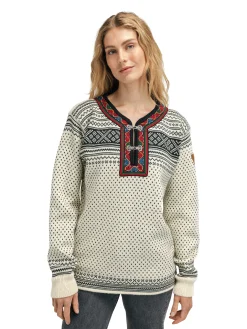Dale of Norway Half-Zip^Setesdal Sweater - Norwegian Wool Offwhite Black
