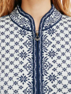 Dale of Norway Short Jackets & Cardigans^Solfrid Women's Jacket - Merino Wool Offwhite Electricstorm Navy