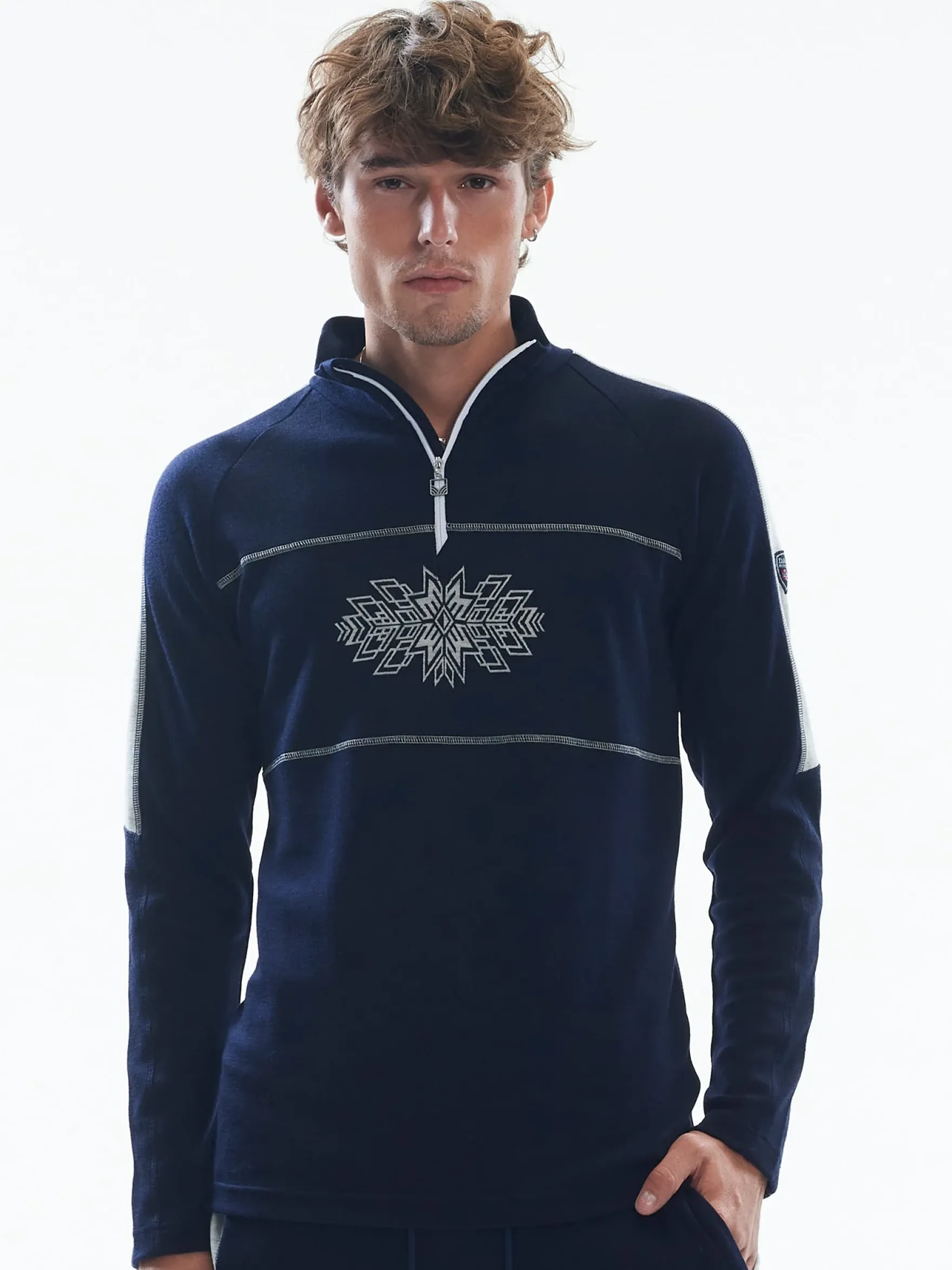 Dale of Norway Next-To-Skin^Spirit Basic Men's - Superfine Merino Navy Offwhite