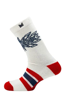 Dale of Norway Socks^Spirit Wool Socks Offwhite Navy Raspberry