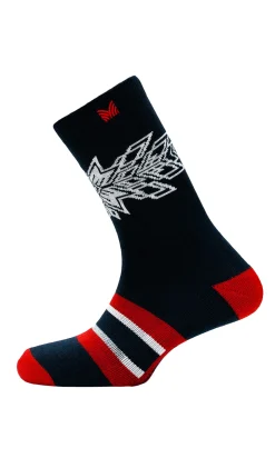 Dale of Norway Socks^Spirit Wool Socks Navy Raspeberry Offwhite
