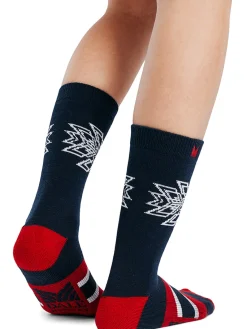 Dale of Norway Socks^Spirit Wool Socks Navy Raspeberry Offwhite